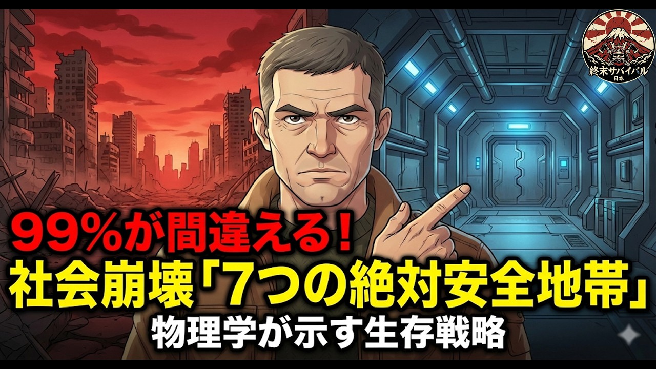 【警告】99％の人が間違える選択…社会崩壊で生き延びる「7つの絶対安全地帯」と物理学