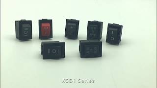 KCD1 series rocker switches from Yueqing Anhe Electronics Co., Ltd