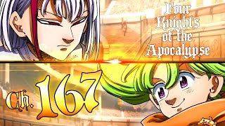 Percival Vs Gareth in Chapter 167 of Four Knights of the Apocalypse