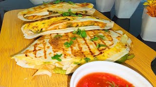 Chicken Cheese Peri Peri Tortilla Wrap Recipe By Mek Kitchen | Easy & Quick Chicken Wraps