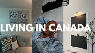 #17 VLOG| TRYING SOMETHING NEW,PAINTINGS FOR MY APPARTMENT,trying lentils moi moi | LIVING IN CANADA