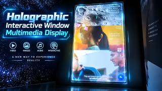 Holographic Glass Interactive Installation Demo | Placement & Display Effects