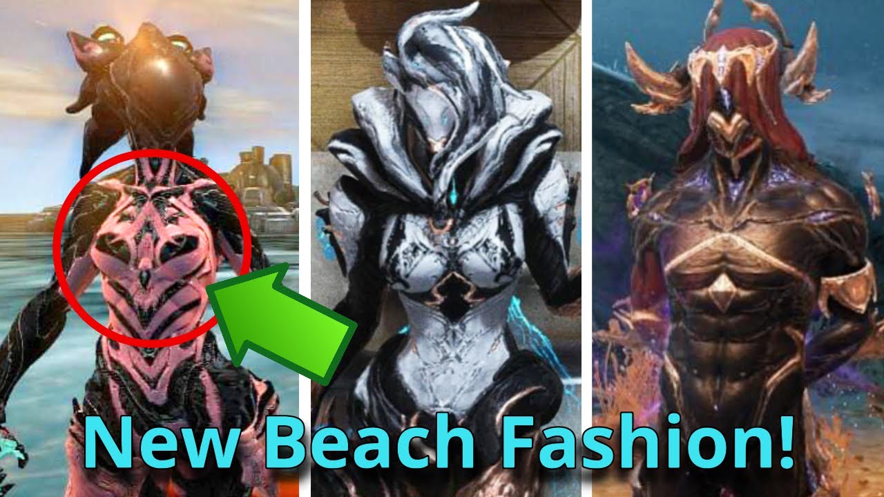 New Beach sigils and fashion in warframe? bikini warframe gameplay
