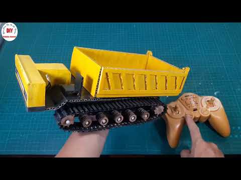Amazing DIY Tracked dump truck from cardboard | DoIt Yourself