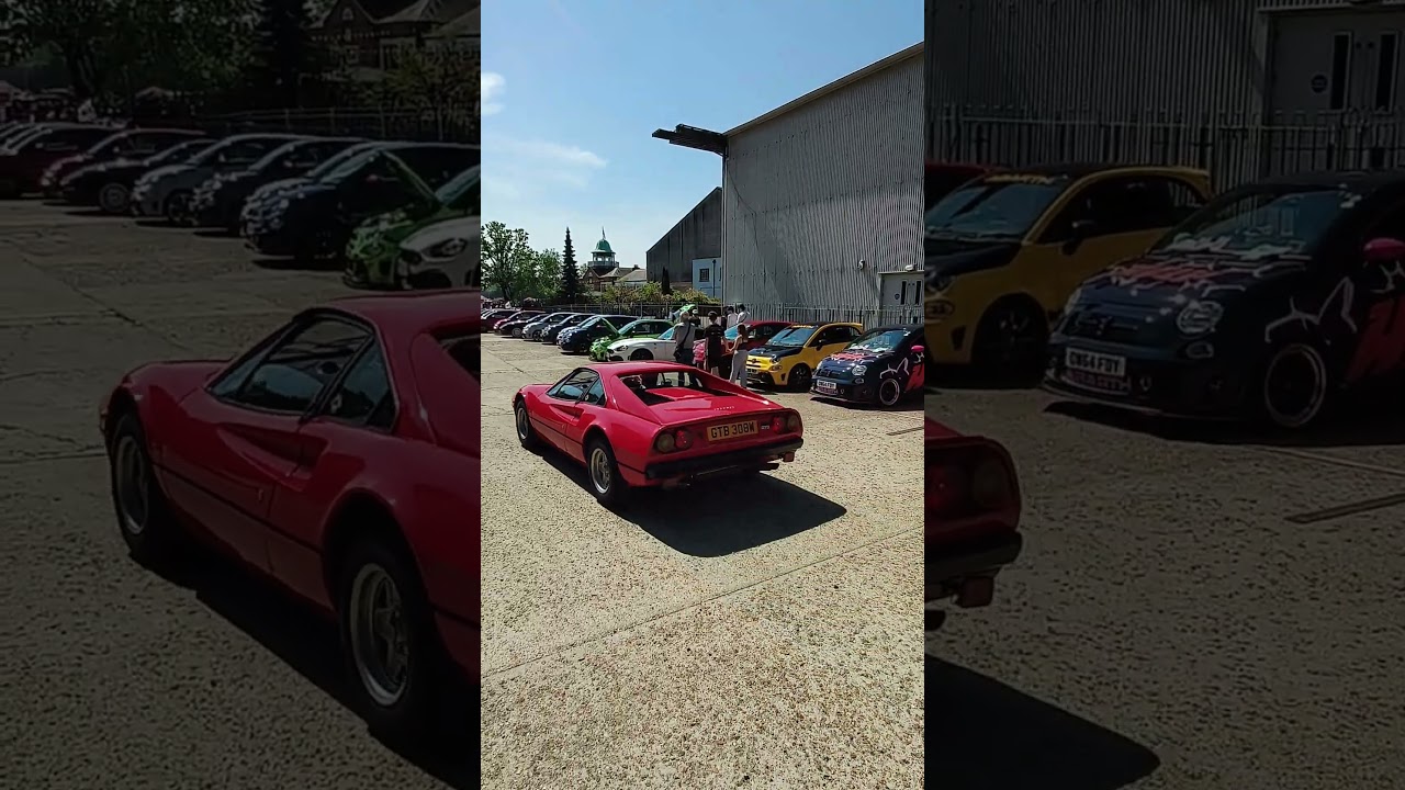 Ferrari Supercar leaving a car show in London | #supercarsinlondon #ferrarisupercars #shorts #viral
