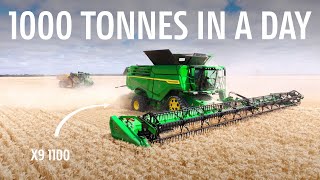 Can the X9 harvest 1000 tonnes in one day? John Deere Harvest X Episode 1