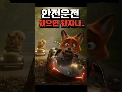 🚗💨 "무리한 질주? 결국 덫에 빠진다!" 🦊😱#안전운전 #칼치기 #운전습관 #교훈영상 #교통안전#자동차사고 #운전주의 #유머영상 #숏드라마 #동화같은이야기#animals #명언