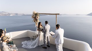 P&A: September Micro-Wedding in Santorini in Oia at Canaves Oia Suites | Vanilla Sky Weddings