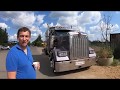 Обзор  Kenworth W900   Загрузка минидома на юг