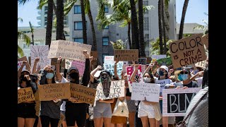 About 1,000 march in Waikiki calling for justice for George Floyd, Breonna Taylor