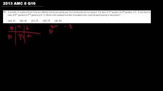 2013 AMC 8 Q16 - A Step-By-Step Solution