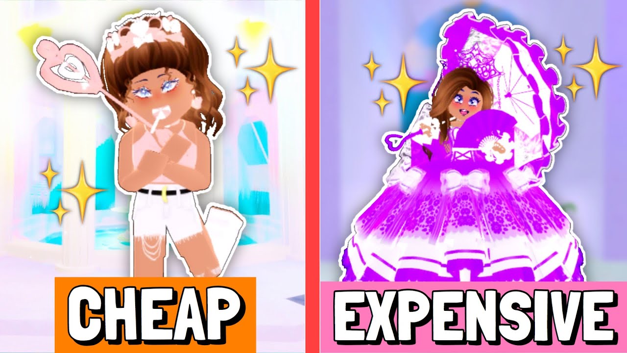Creating CHEAP To EXPENSIVE OUTFITS! Royale High Outfit Ideas Cheap To ...