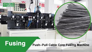 Push Pull Control Cable Core Fusing And Shaping Machine