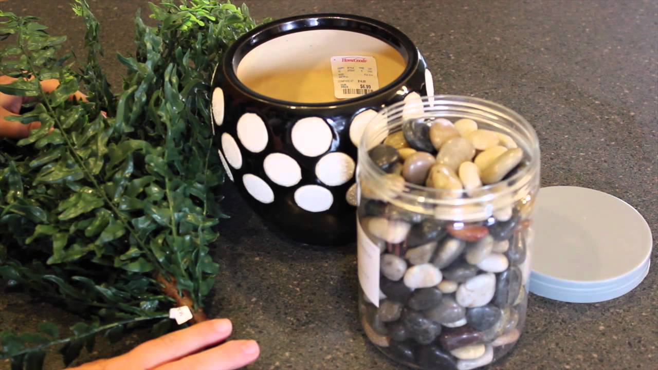 DIY Artificial Fern in a Ceramic Pot Artificial Plants and Trees