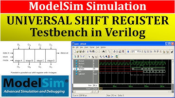 Verilog Code and Test bench of 8-bit Universal Shift Register | Verilog HDL