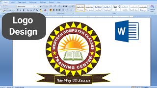 How to make a logo design in Microsoft word? | Logo design in MS Word 2007 | Logo Design in Hindi screenshot 2