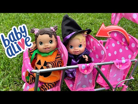 NEW Baby alive dolls Afternoon routine ☀️ Halloween event 🎃 fun and games