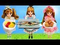 人形 リカちゃん マイメロディ シナモロール 【三姉妹】リアルおままごと 料理 リーメント おもちゃ マイメロ シナモン Licca-chan Rika-chan