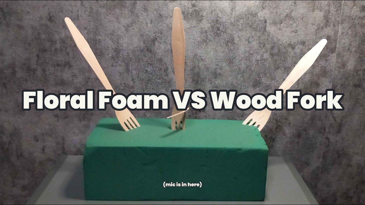 ASMR Digging My Mic Out of Floral Foam (No Talking)