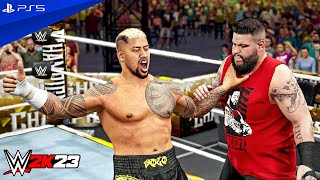 WWE 2K23 - Roman Reigns & Solo Sikoa vs. Sami Zayn & Kevin Owens - Night Of Champions | PS5™ [4K60]