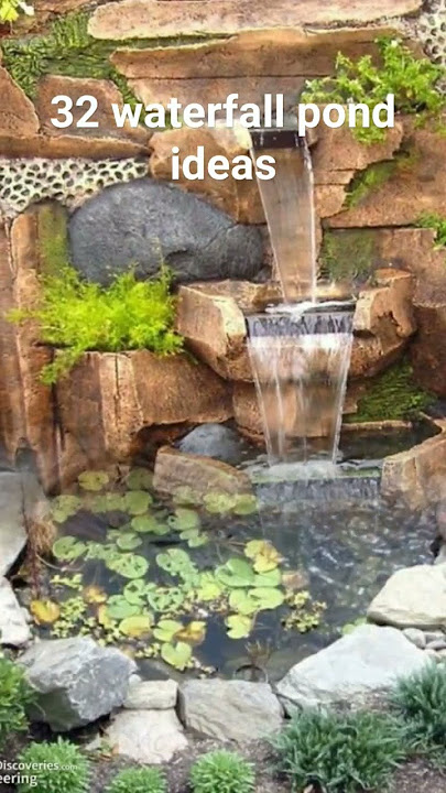 32 ide untuk kolam dengan air terjun. #tanaman #interior #desain