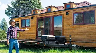 His ranch-style Tiny Home on wheels will blow you away!
