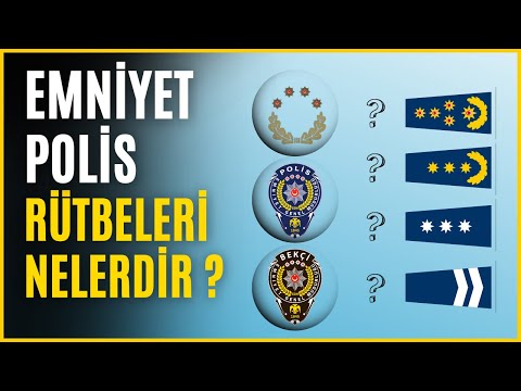 Polis Rütbeleri Nelerdir? | Şekil, Rütbe, Meslek Derecesi, Görev Unvanları