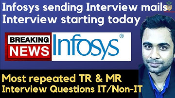 Infosys sending Interview mails | Infosys Most Repeated Questions | Prepare for 100% selection