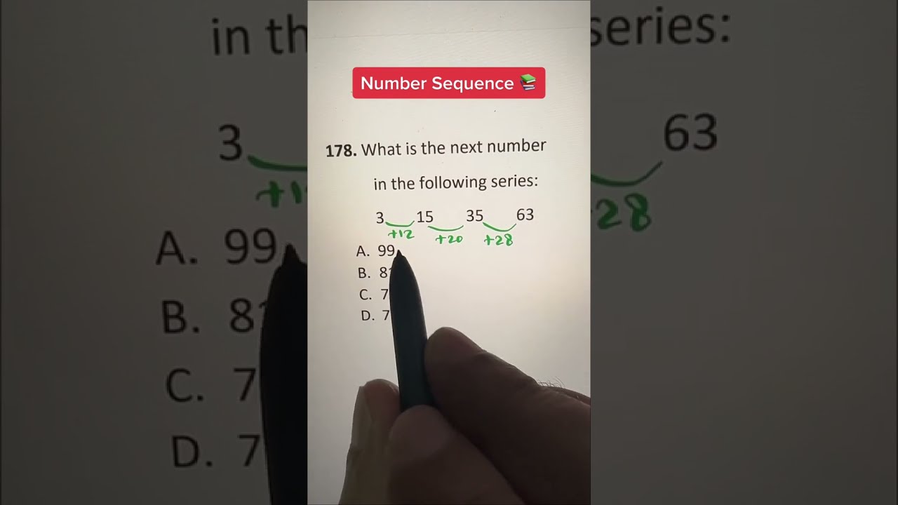 Math Shortcut Tricks Number Series