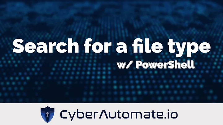 10. Search a file structure for a particular file type with PowerShell