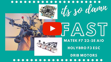 First flights w Matek F722 SE Flight Controller