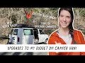 VAN TOUR! Upgrades to My Budget DIY Camper Van! | Miranda in the Wild