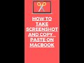 Copy Screenshot on MacBook Pro 📸