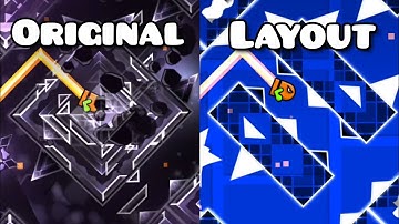 Defeated Circles (Hardest rated nine circles level) Original vs Layout | Geometry Dash 