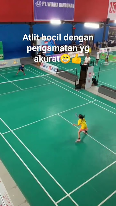 atlit cilik dengan pengamatan yg akurat #badminton #atlitbadminton #badmintonlovers