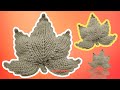 كوشن ورق شجر ورق شجر كروشيه ترند ورقه الشجر ورقه شجر كوشن كروشيه ورق شجر سهل كروشيه Crochet Knit 