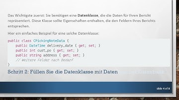 Beeindruckende Berichte in einer C#  .NET Windows-Anwendung mit Crystal Reports erstellen