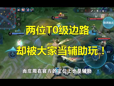 王者荣耀：两位T0级边路，却被大家当辅助玩