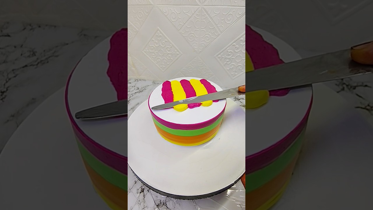 fancy colour cake Design #shorts#feed#tending#cake#virals#video#youtubeshorts