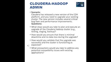 Kyndryl Cloudera Hadoop Admin Real Interview Questions - 8 to 15 yrs - Big Data Tunnel Shorts6