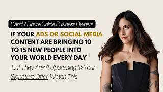 Why Your New Audience Isn’t Buying Your Signature Offer (Even If You Get Daily Leads)