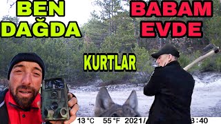 2 AYLIK FOTOKAPAN GÖRÜNTÜLERİ !! BABAM EVDE BEN DAĞDA BİR GÜNÜMÜZ