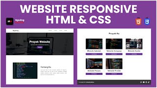 Tutorial Membuat WEBSITE RESPONSIVE dengan HTML &amp; CSS (2025)🔥