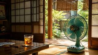 Quiet Japanese Summer 🎐 | Acoustic Ambient Music & Soft Fan Sounds screenshot 3
