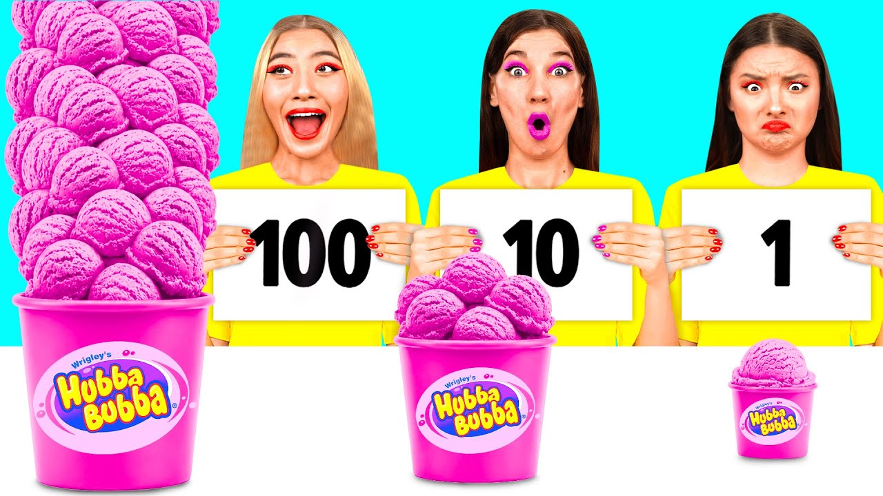 100 Слоев Еды Челлендж | Удивительные Лайфхаки и Хитрости от Funny DO Challenge