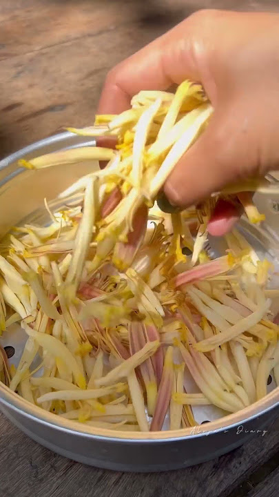 HOW TO PREPARE BANANA BLOSSOMS | banana flower #shorts #alojasdiary