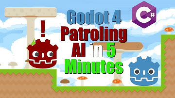 Godot 4 2D C# Make Platformer Patrolling Enemy AI in 5 Minutes