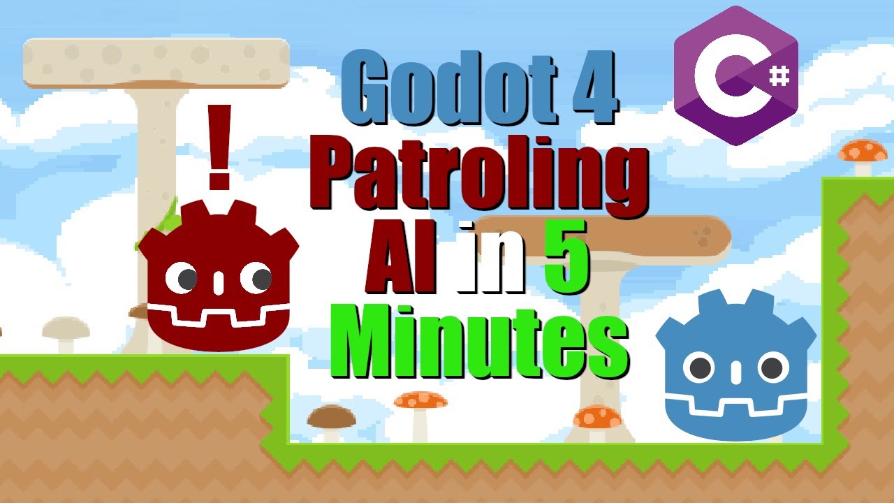 Godot 4 2D C# Make Platformer Patrolling Enemy AI in 5 Minutes - YouTube