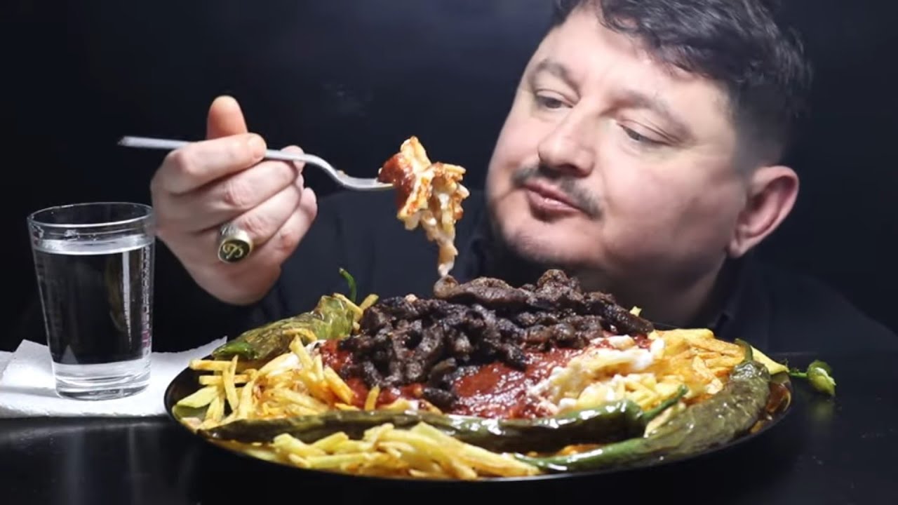 || ASMR MUKBANG || Çökertme kebabı Great Eating Songs~