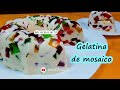 Gelatina de Mosaico de tres leches / Como hacer gelatina de mosaico